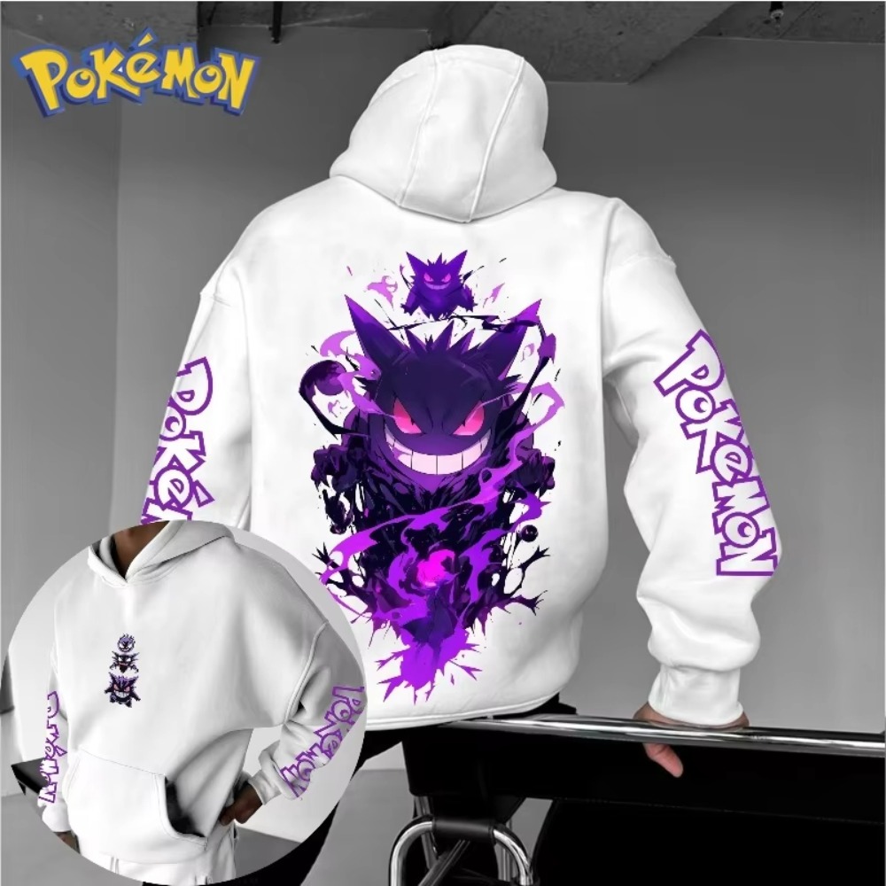 Winter Clothing Anime - Men's New Pokémon Anime Gengar Printed