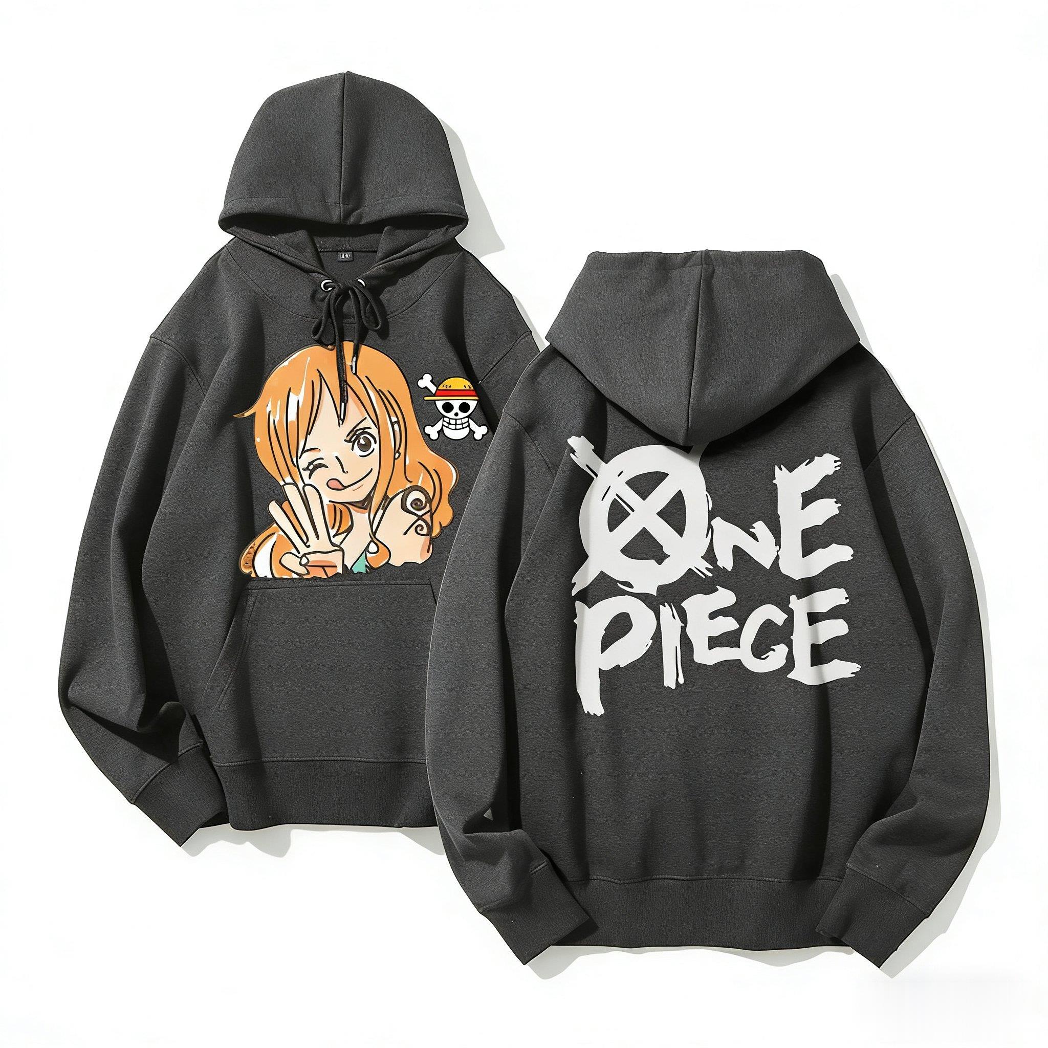 Winter Clothing Anime - One Piece Nami Anime Hoodie Men