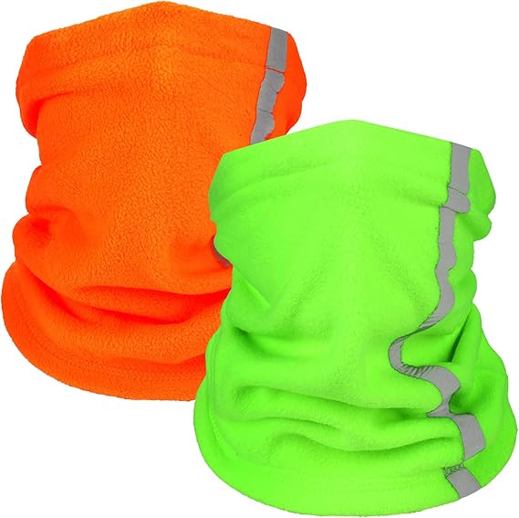 Wool Balaclava Knit - Fleece Neck Gaiter Visibility Reflective Safety