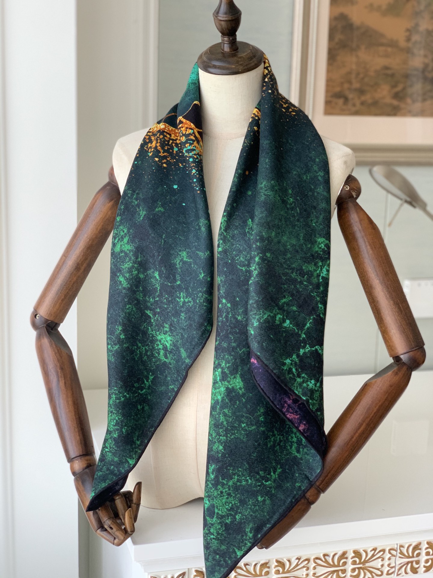 Cashmere Scarf Wrap - 110CM Velvet Handmade Silk Cashmere Fashion
