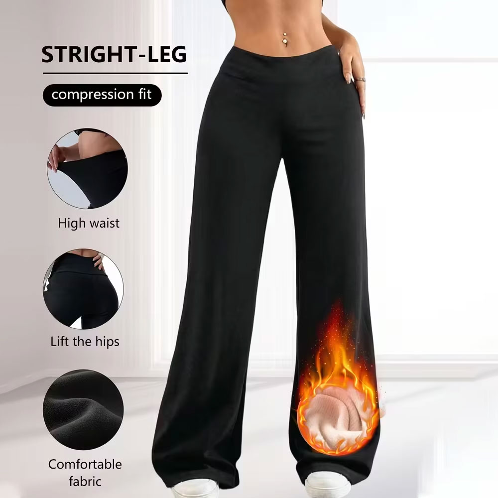 Winter Clothing Offer - Fleece Lined Warm Straight Leg Pants