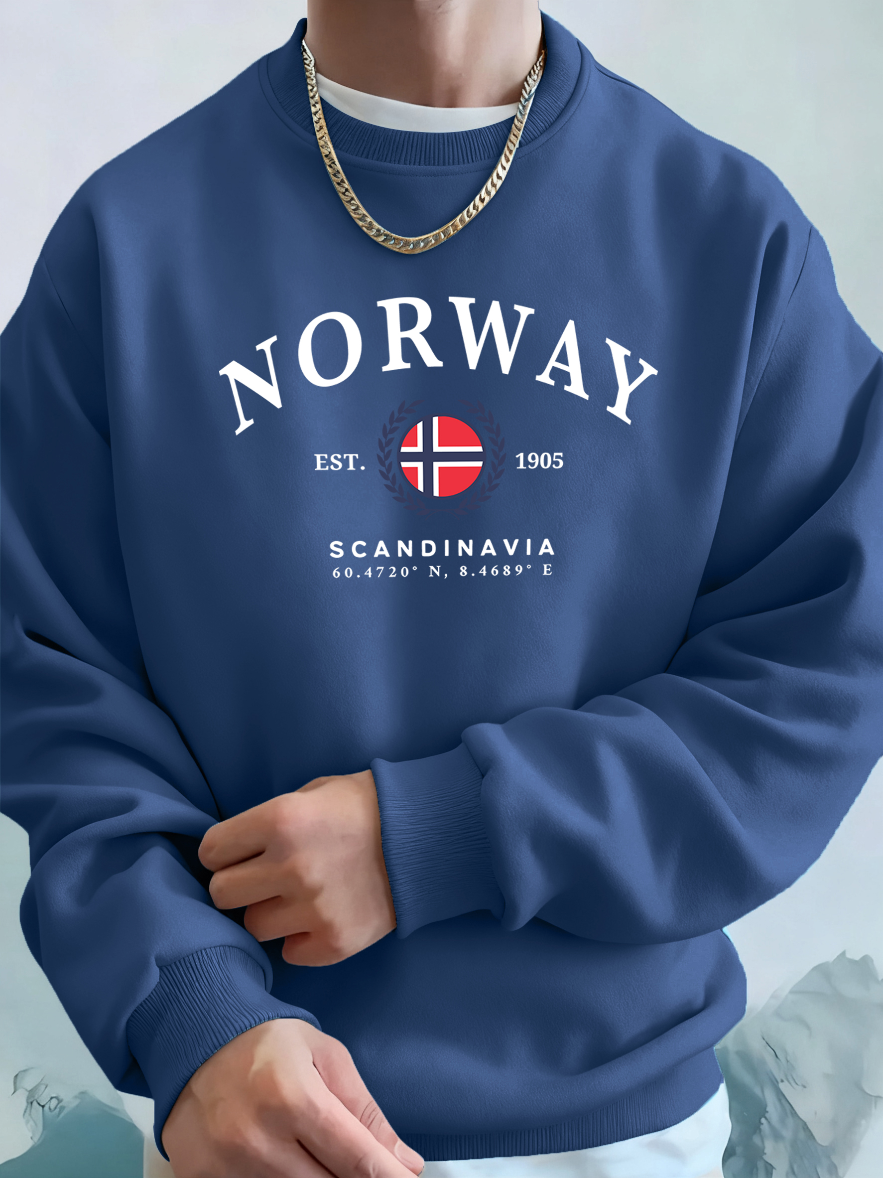 Winter Clothing Norway - Norway Scandinavia Flag Creative Print Male