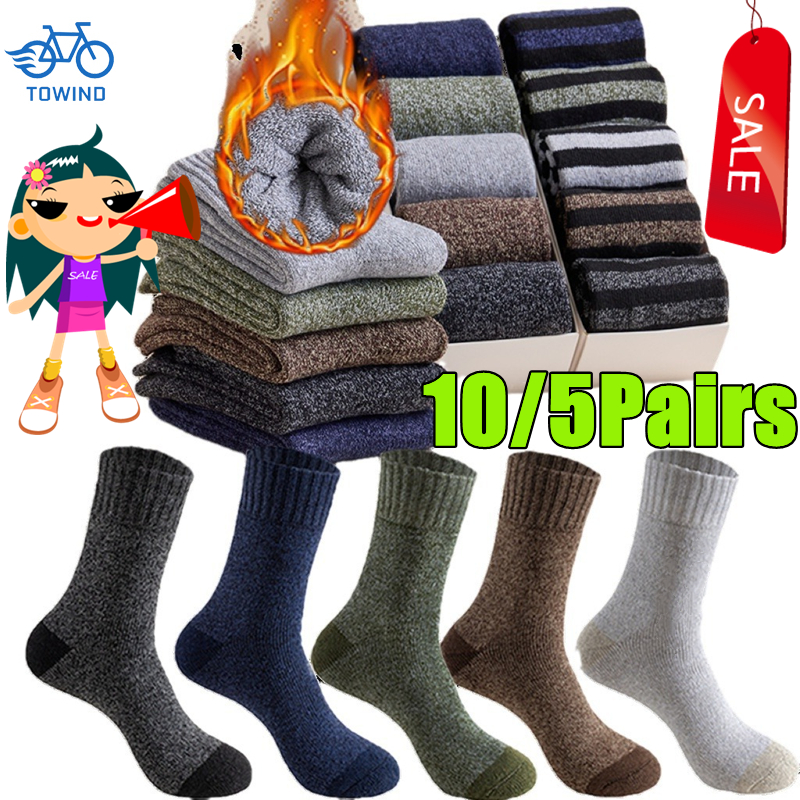 10/5Pairs Men's Merino Wool So - огляд і ціна Thermal Sock Merino