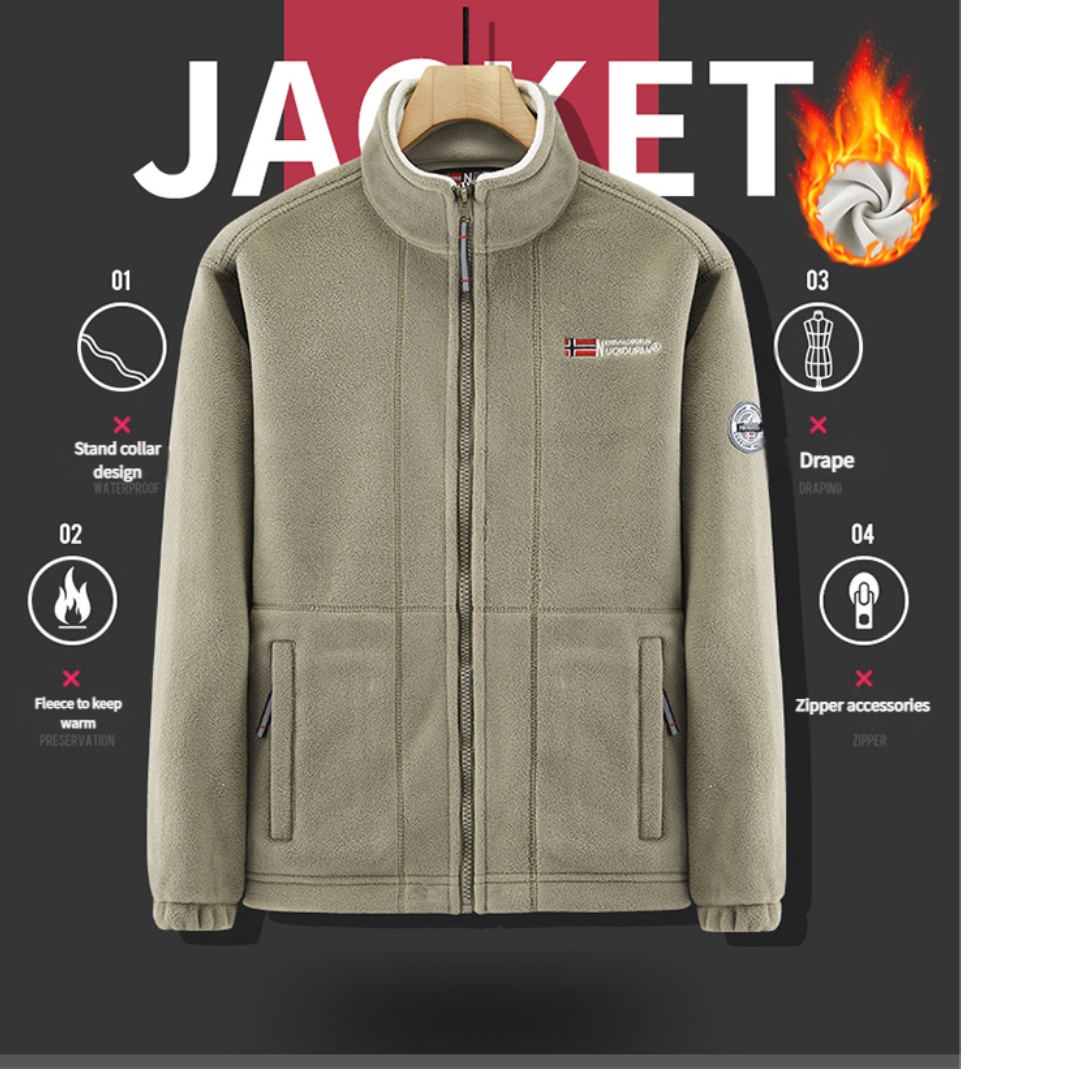 Thickened Fleece Double-sided  - огляд і ціна Winter Clothing Norway