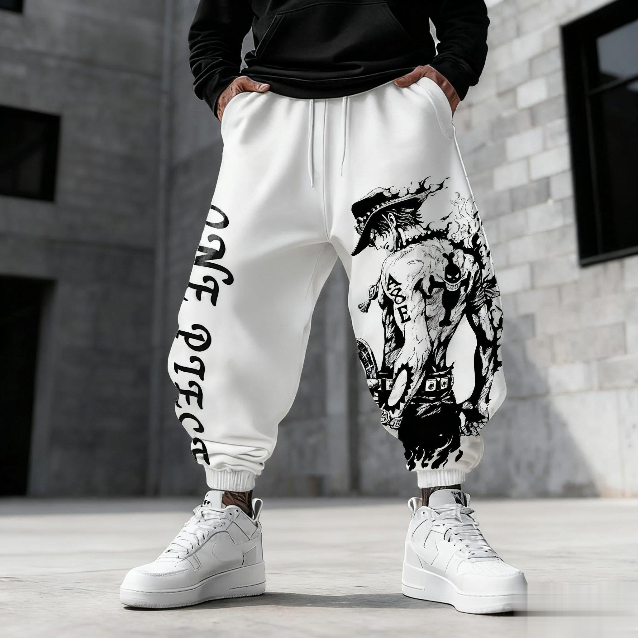 One Piece Luffy Mens Sweatpant - огляд і ціна Winter Clothing Anime