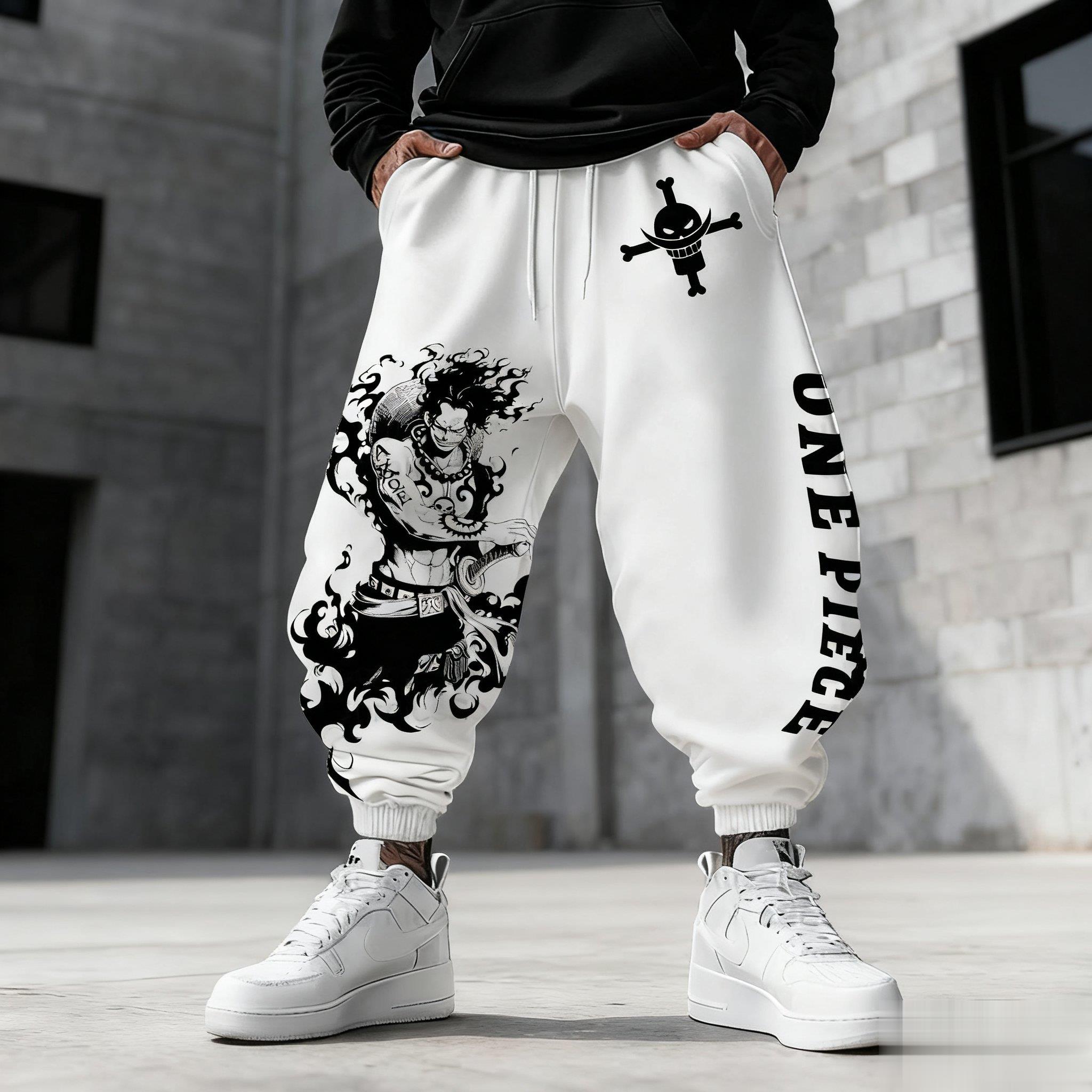 One Piece Luffy Mens Sweatpant - огляд і ціна Winter Clothing Anime
