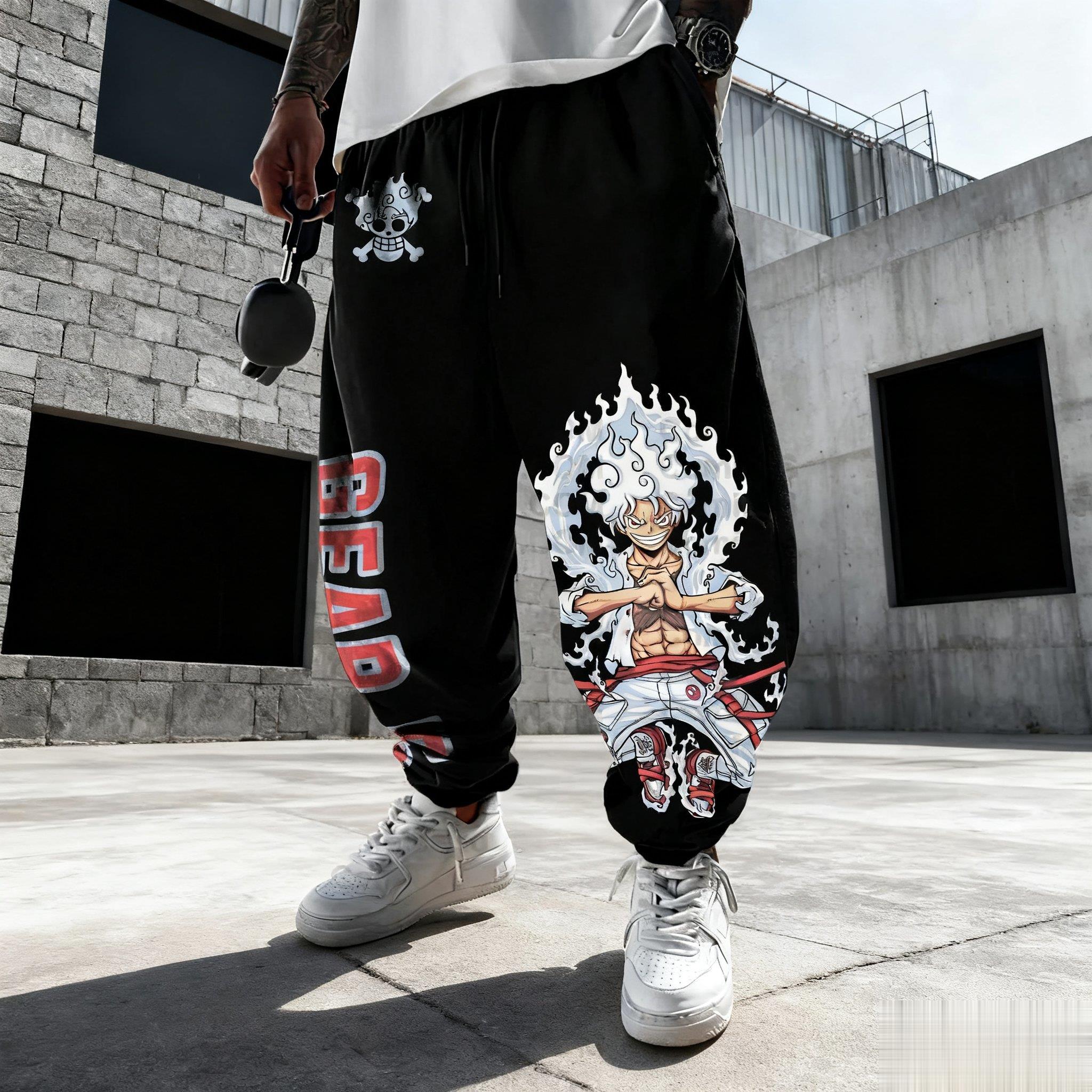 One Piece Luffy Mens Sweatpant - огляд і ціна Winter Clothing Anime