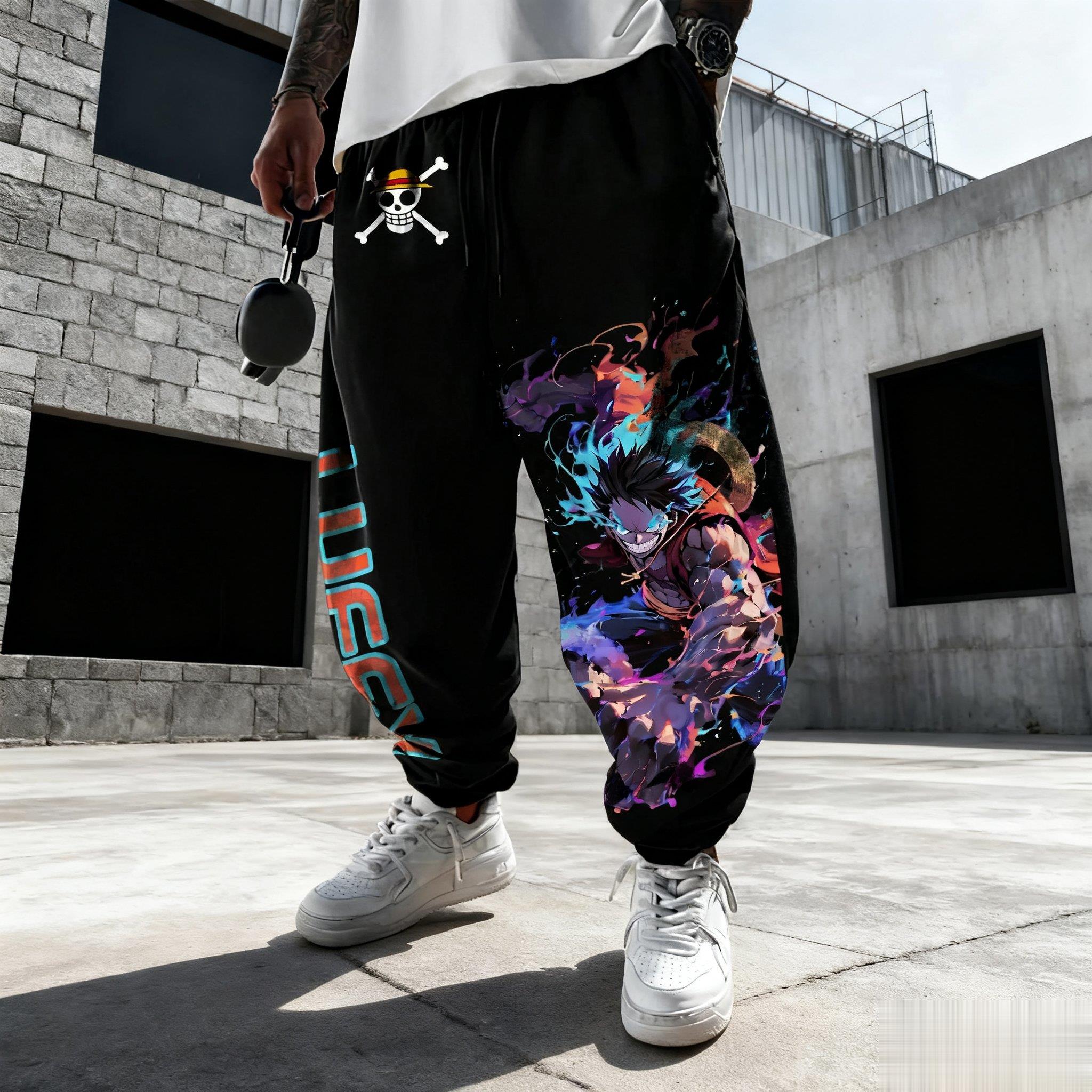 One Piece Luffy Mens Sweatpant - огляд і ціна Winter Clothing Anime