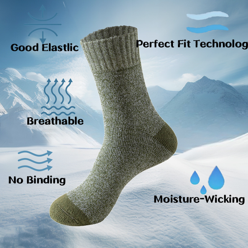 5 Pairs Merino Wool Socks For  - огляд і ціна Thermal Sock Merino