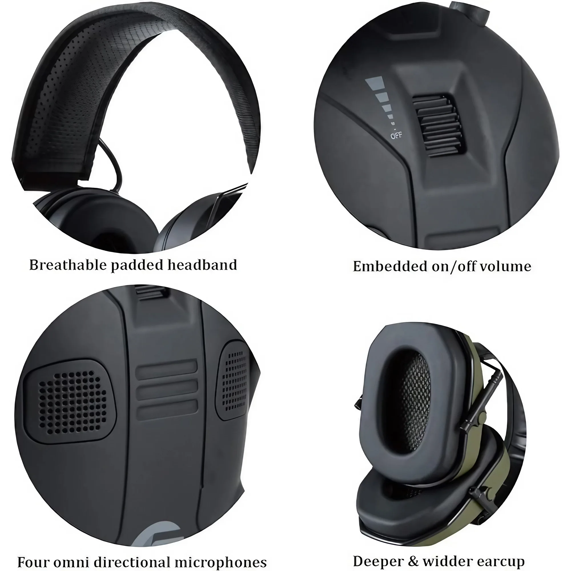 Foldable Tactical Hearing Prot - огляд і ціна Ear Muff Foldable