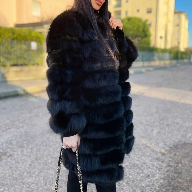 QUEENTINA Real Fox Fur Coat Wi - огляд і ціна Winter Clothing Offer