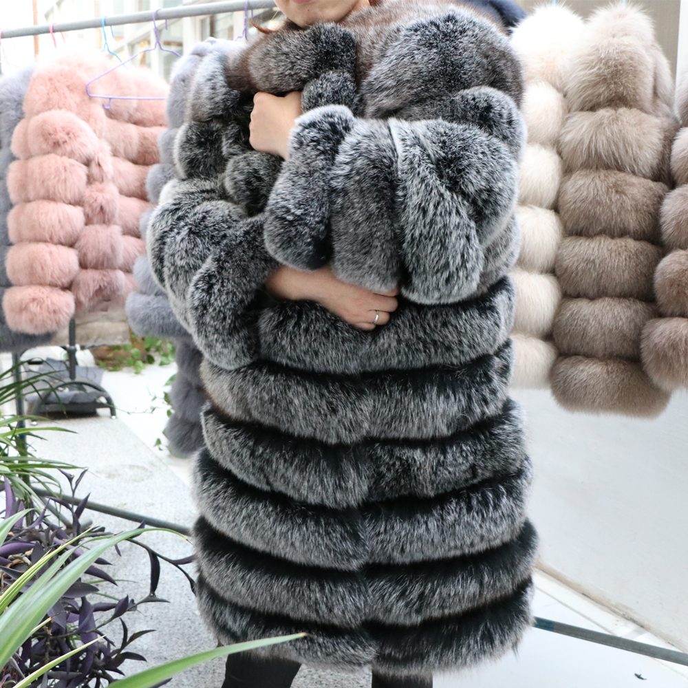 QUEENTINA Real Fox Fur Coat Wi - огляд і ціна Winter Clothing Offer