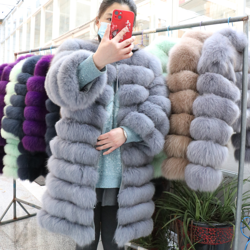 QUEENTINA Real Fox Fur Coat Wi - огляд і ціна Winter Clothing Offer
