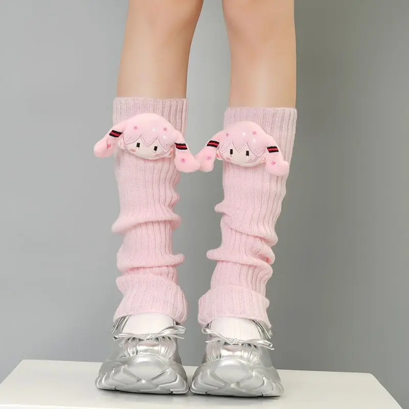 Cute Dopamine Knitted Stacked  - огляд і ціна Winter Clothing Leg Warmers