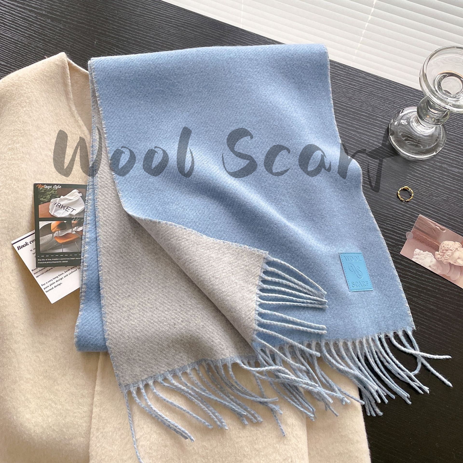 NEW Wool Winter Thick Warm Sca - огляд і ціна Cashmere Scarf Wrap