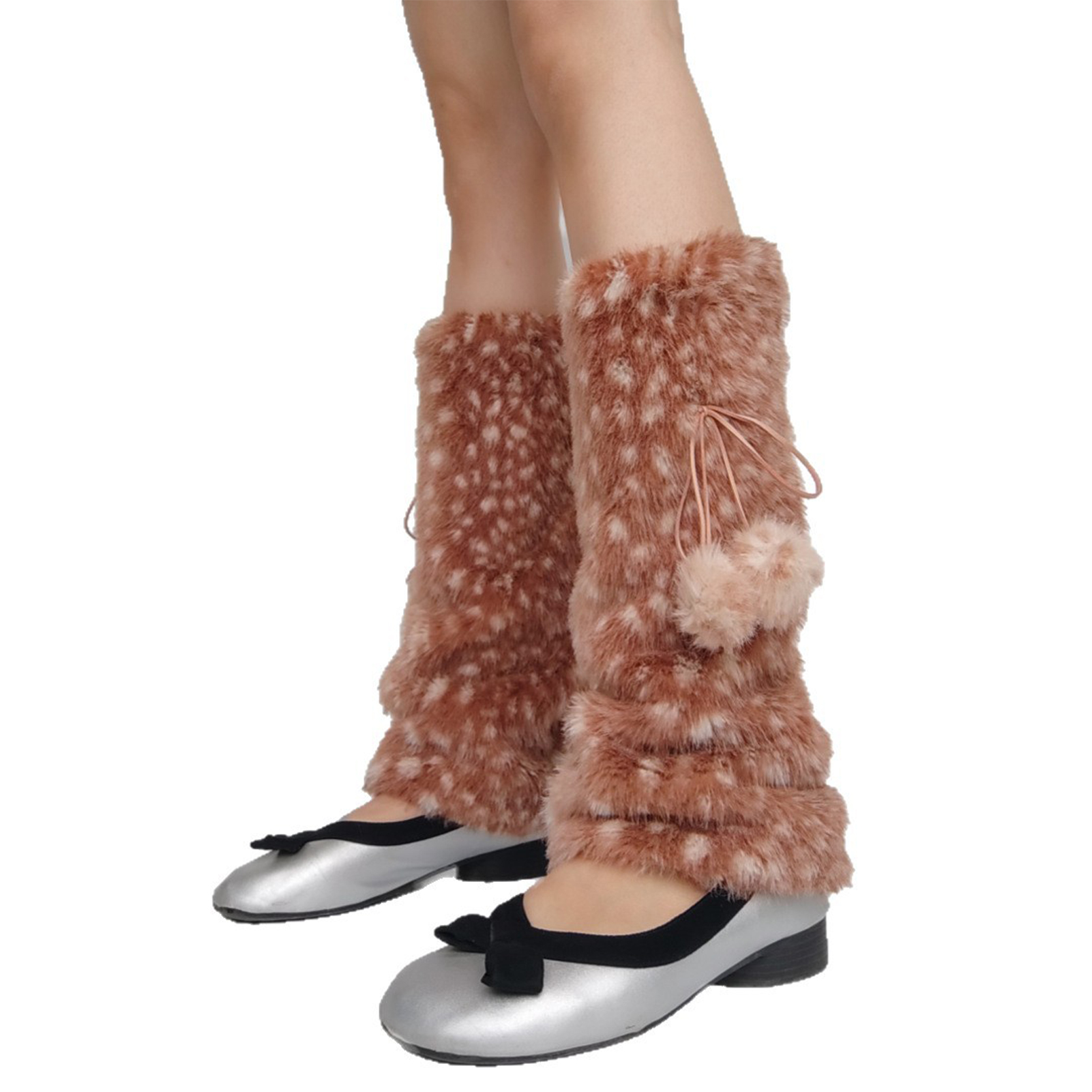Brown Deer Pattern Artificial  - огляд і ціна Winter Clothing Leg Warmers