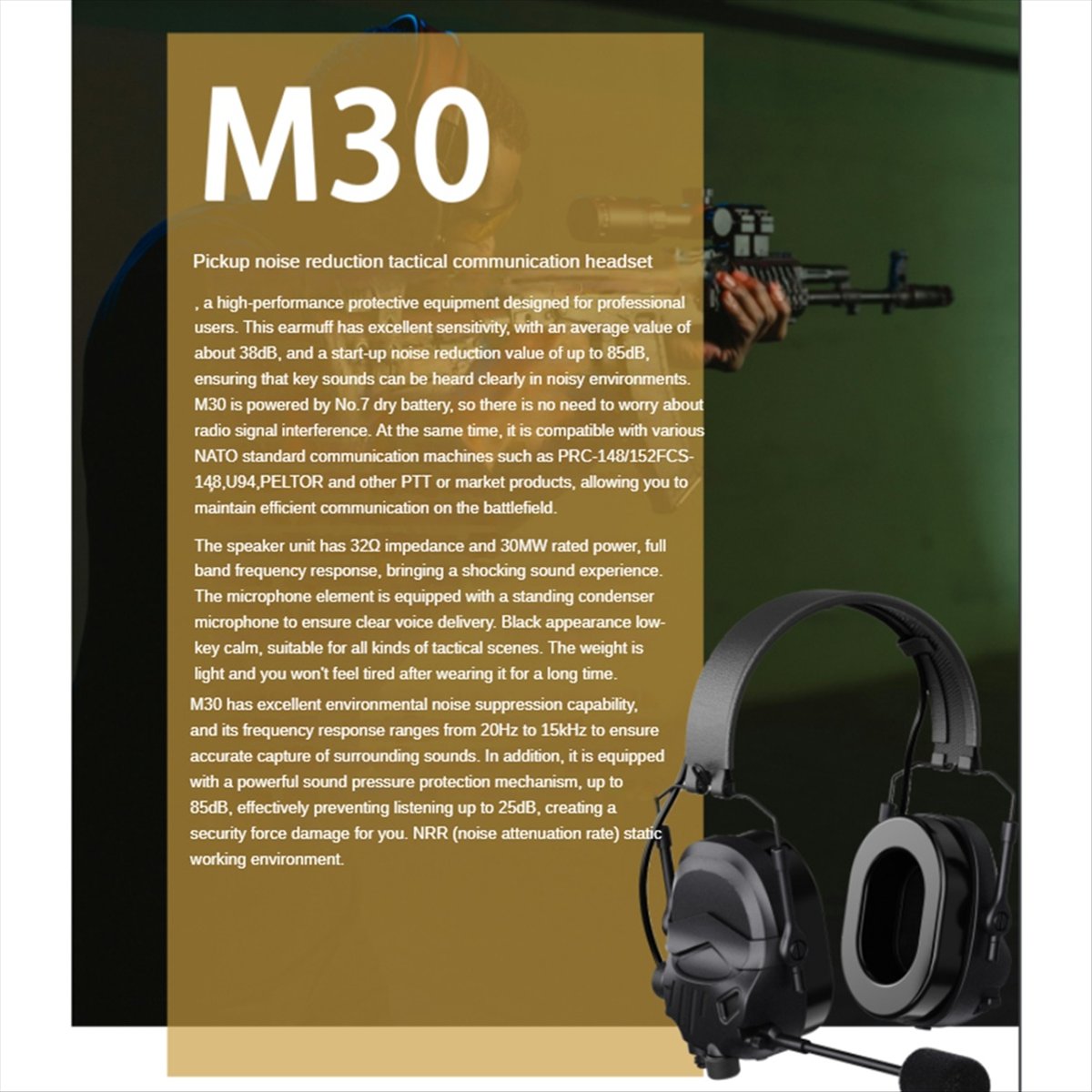 A64I  Headset with Microphone  - огляд і ціна Ear Muff Foldable