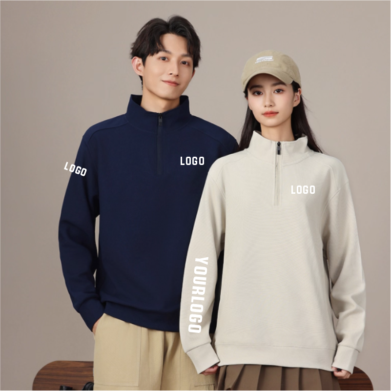 Custom Logo Men Half-zip Sweat - огляд і ціна Winter Clothing Logos