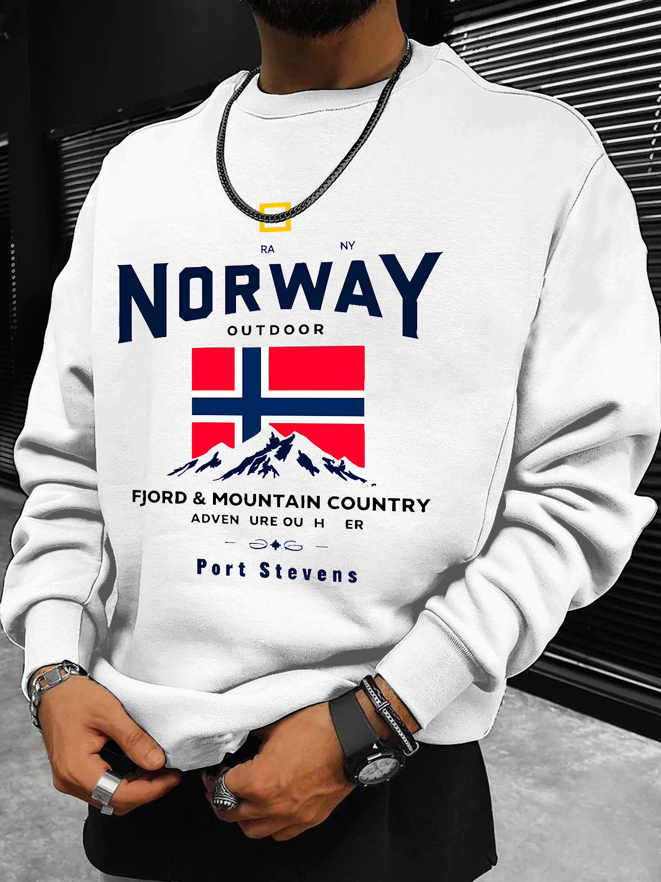 Men's sweatshirt, Norwegian fl - огляд і ціна Winter Clothing Norway
