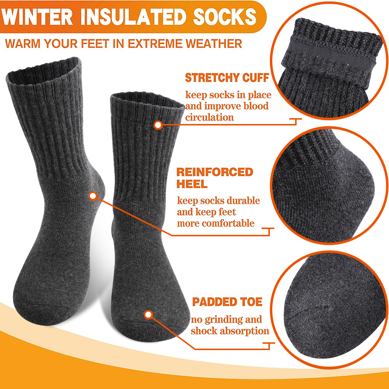 5Pairs Winter Men's Merino Woo - огляд і ціна Thermal Sock Merino