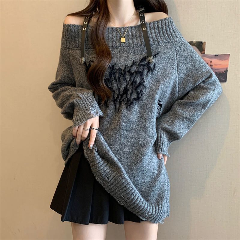 Torn Knitted Sweaters For Wome - огляд і ціна Winter Clothing Offer