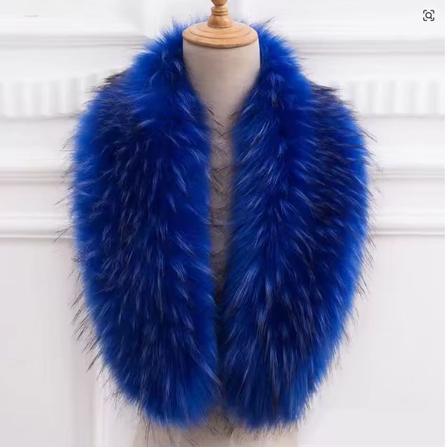 Natural Fur Collar Real raccoo - огляд і ціна Winter Clothing Equipment