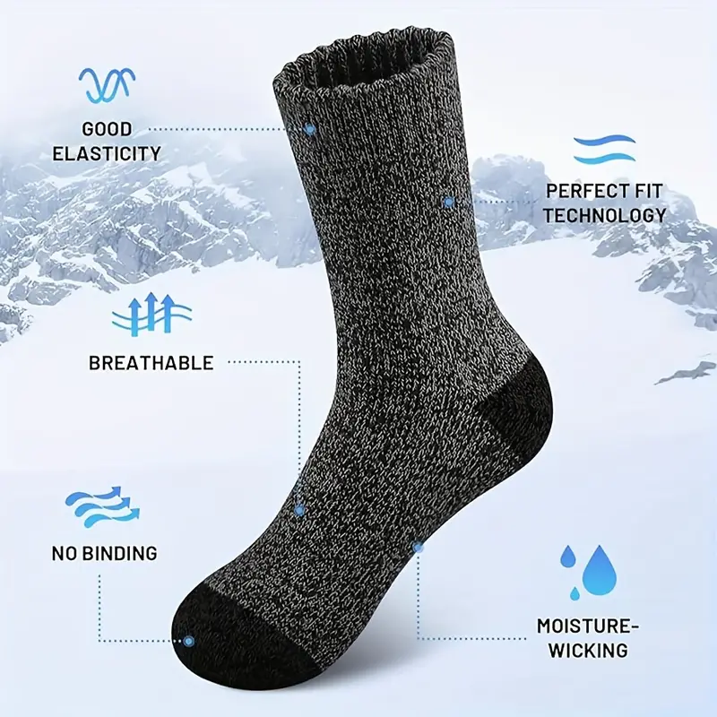 5 Pairs Merino Wool Socks For  - огляд і ціна Thermal Sock Merino