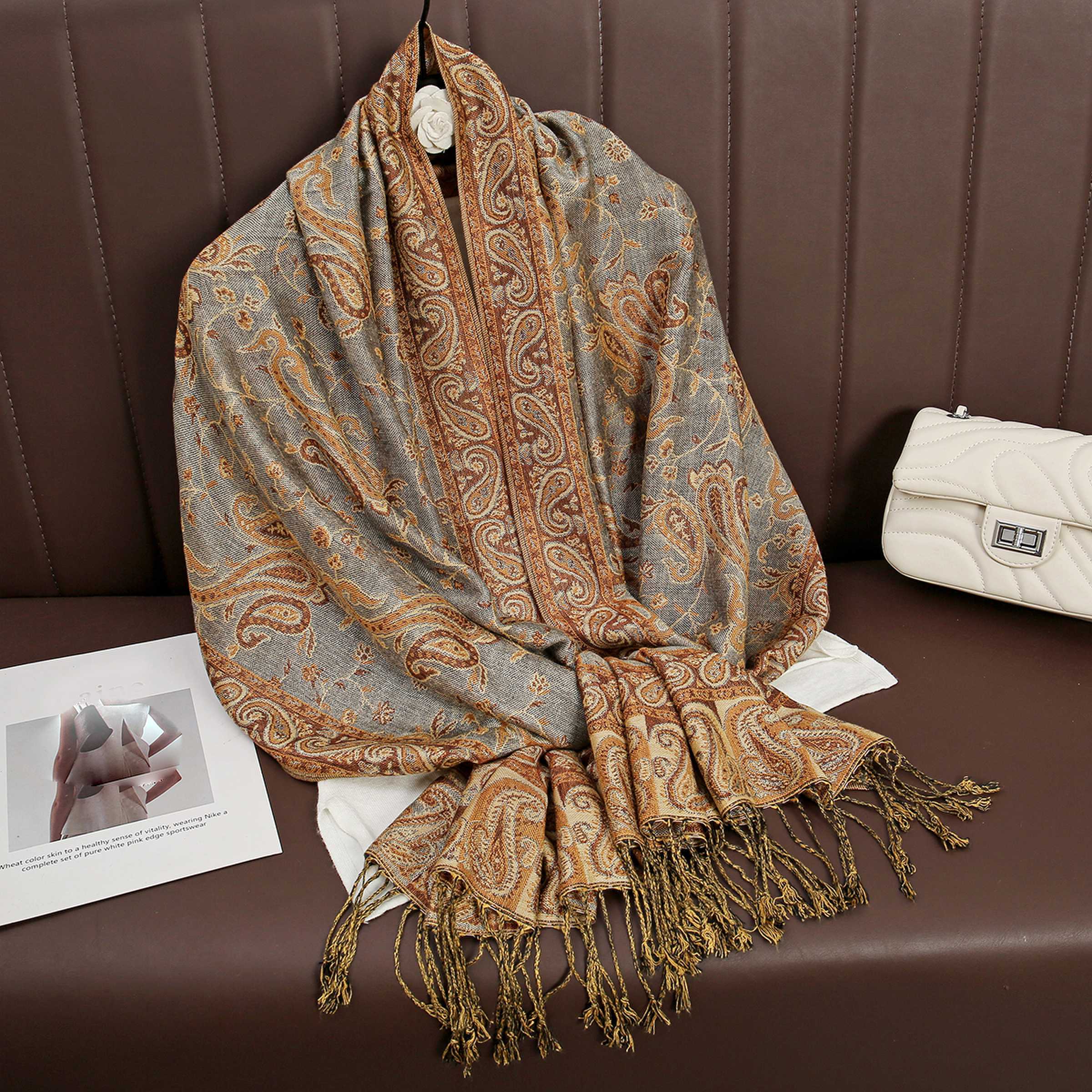 Luxury Brand Autumn Cashmere P - огляд і ціна Cashmere Scarf Wrap