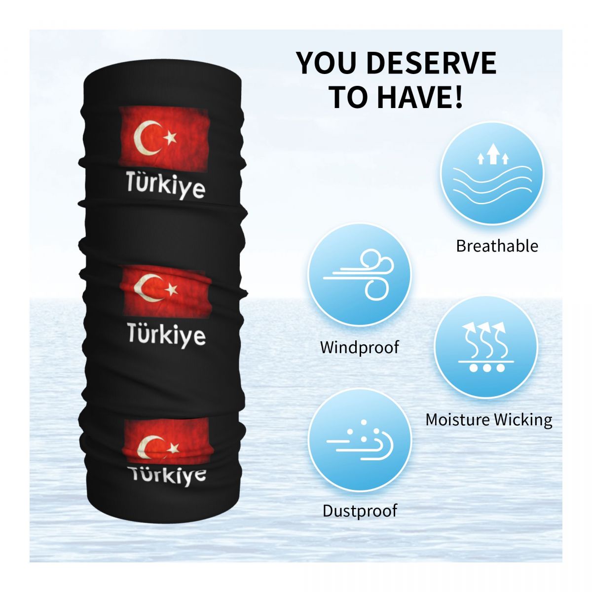 Turkiye Turkey Flag Gift Desig - огляд і ціна Wool Balaclava Knit