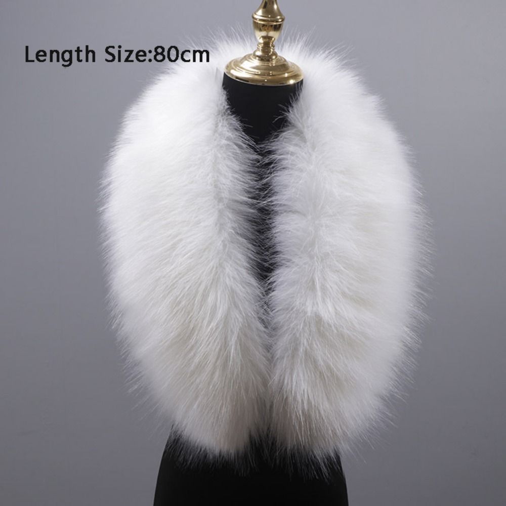 New 80cm Large Faux Fur Collar - огляд і ціна Winter Clothing Equipment