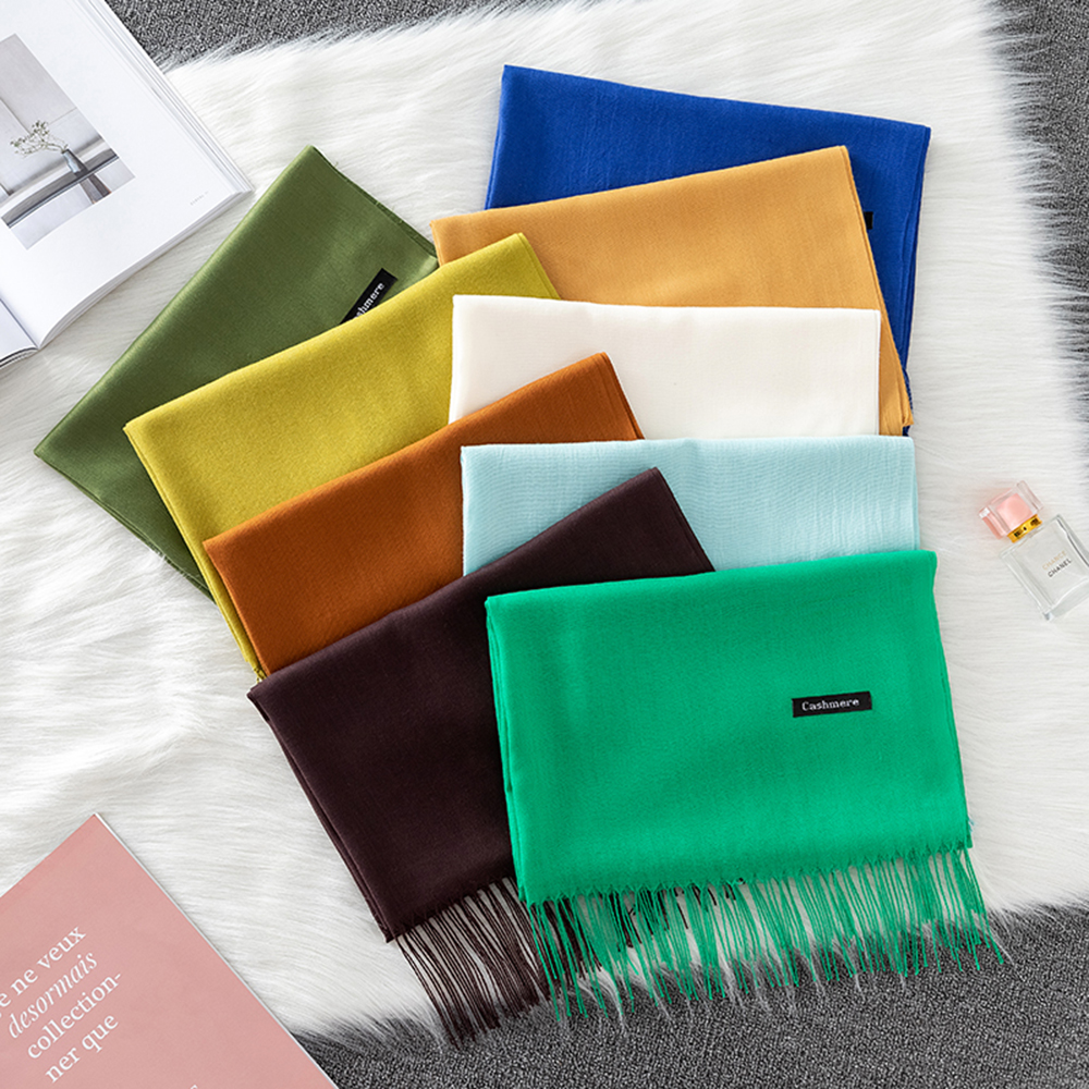 Fashion Solid Scarf Women Cash - огляд і ціна Cashmere Scarf Wrap