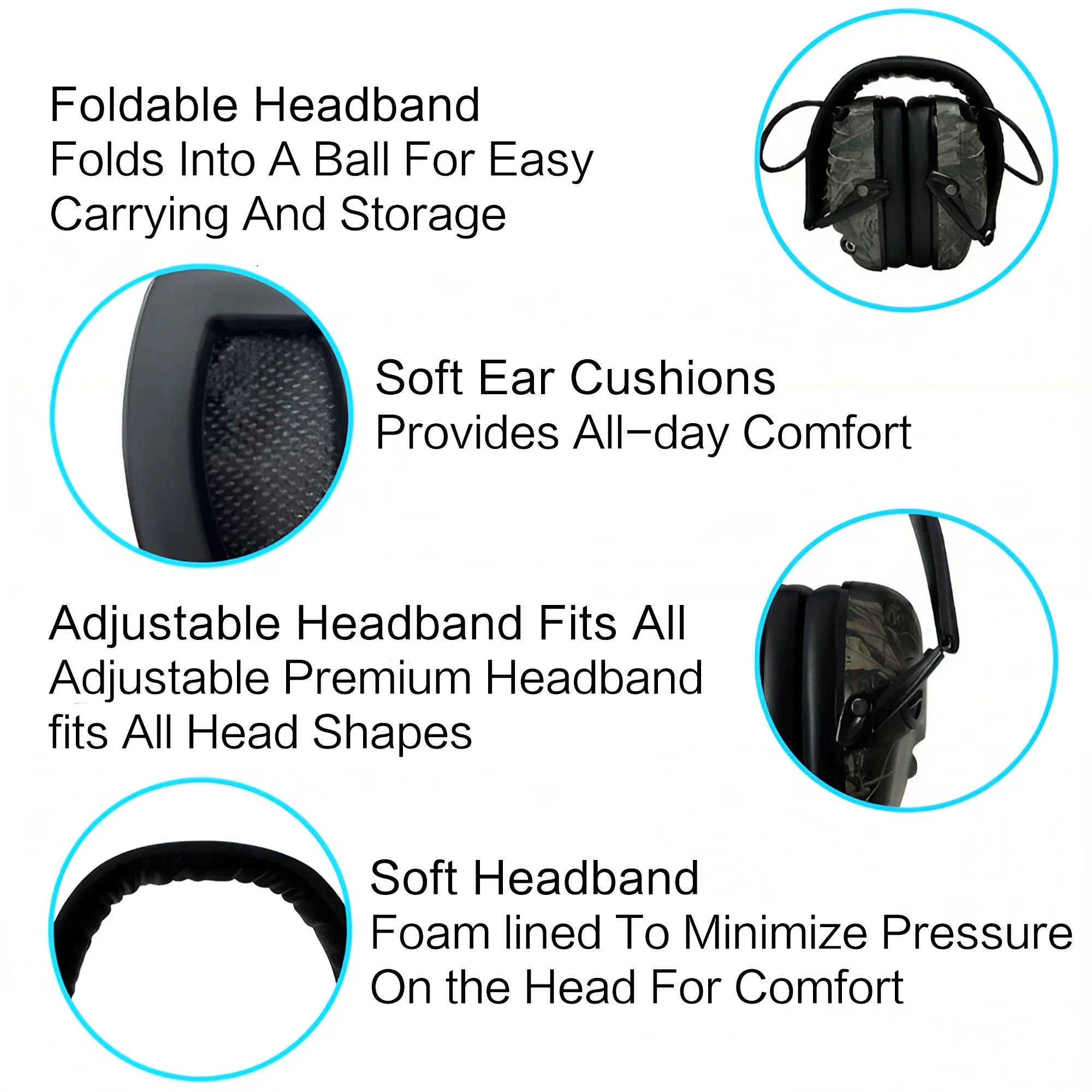 Outdoor Tactical Electronic Sh - огляд і ціна Ear Muff Foldable