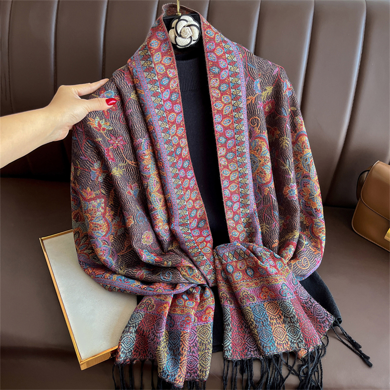 Luxury Embroidery Cashmere Win - огляд і ціна Cashmere Scarf Wrap