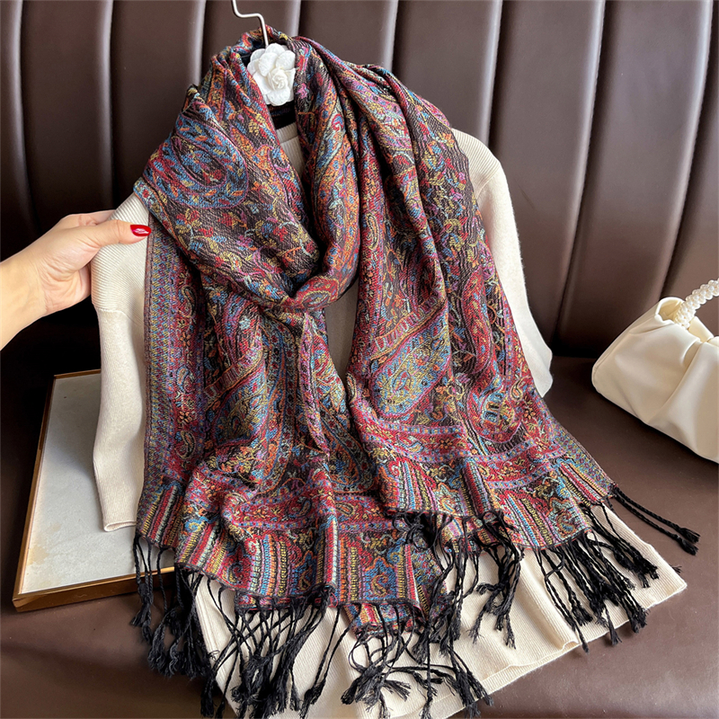 Luxury Embroidery Cashmere Win - огляд і ціна Cashmere Scarf Wrap