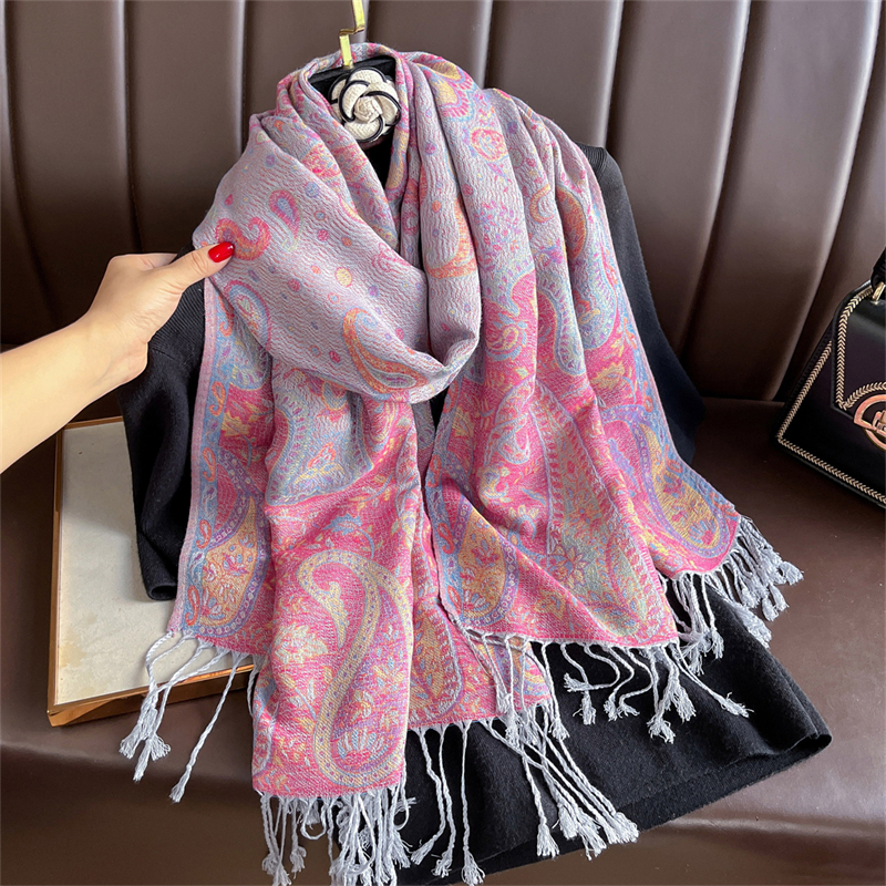 Luxury Embroidery Cashmere Win - огляд і ціна Cashmere Scarf Wrap