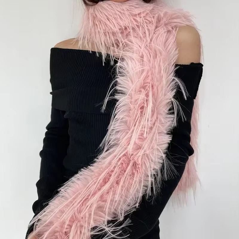 Women Faux Rabbit Fur Long Sca - огляд і ціна Winter Clothing Equipment